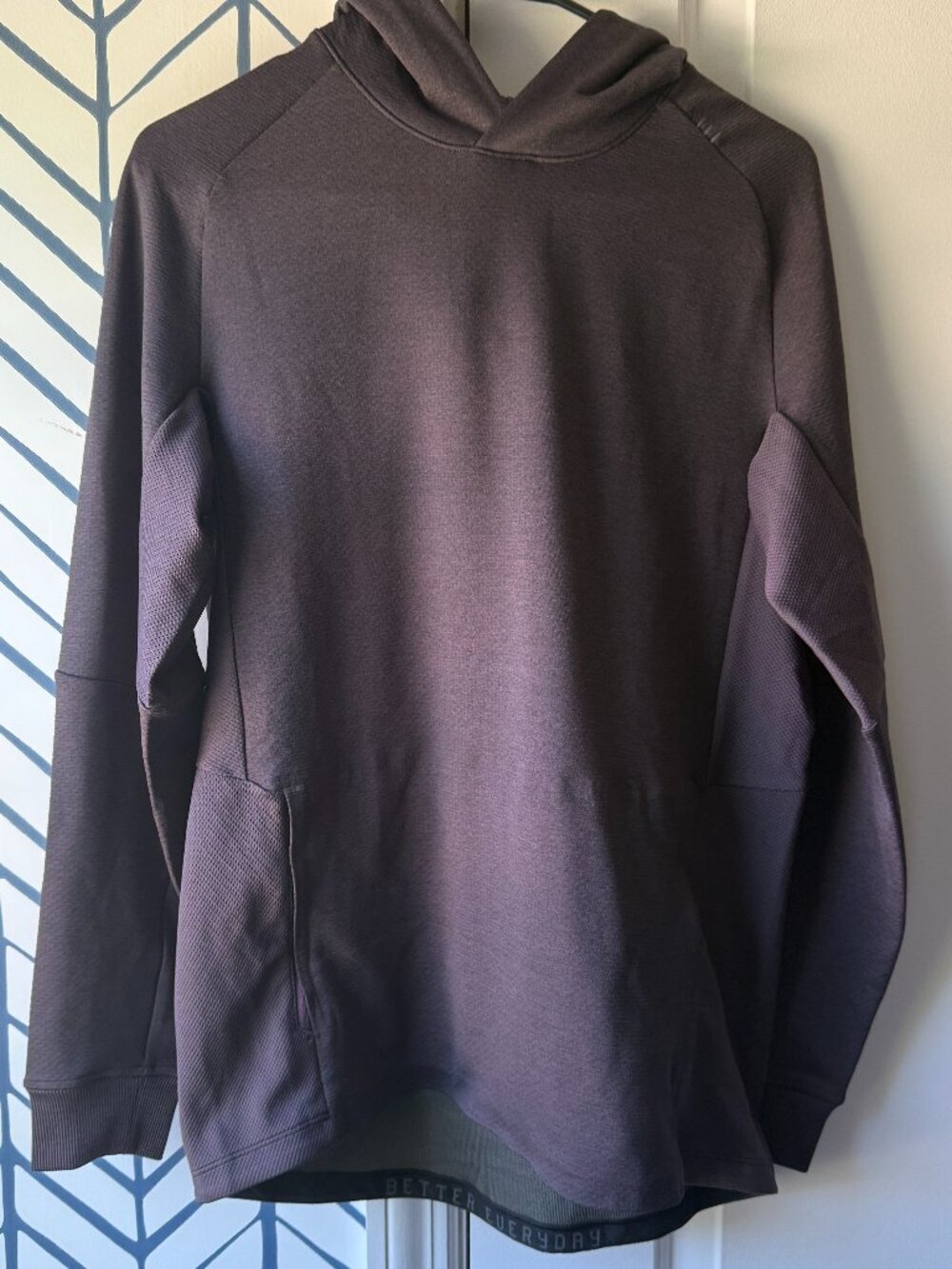 Lululemon Texured Tech Hoodie - Heathered Grape Thistle / Graphite Grey
